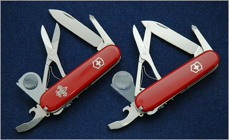 Original Victorinox Yeoman w/ BSA scales (c. 1996) and SwissBianco Limited Edition Yeoman (2006)