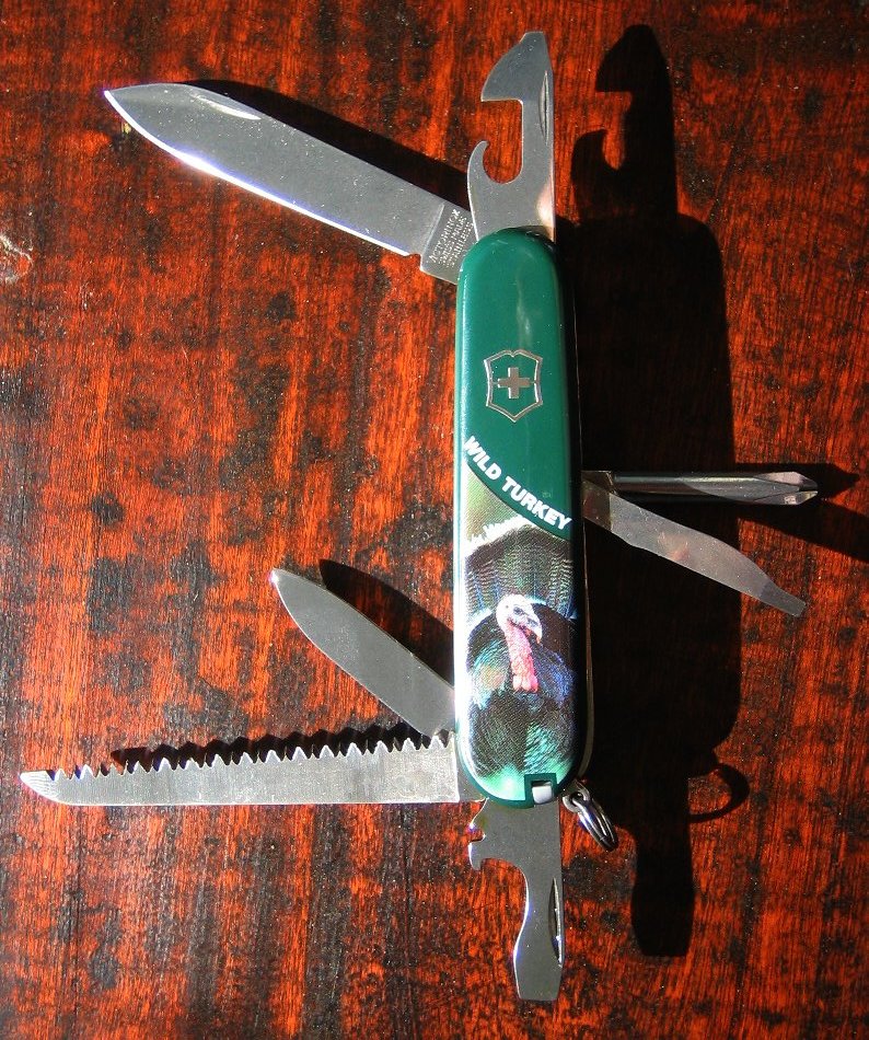 Wild Turkey knife, part of Wildlife series