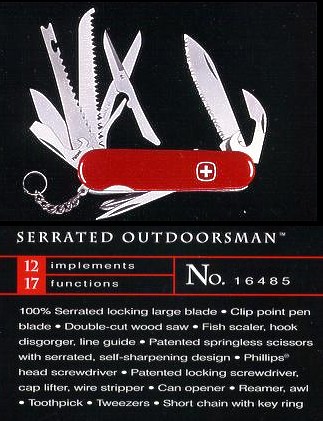 Wenger Outdoorsman Serrated version model 16485