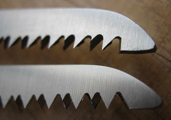 93mm Saws Showing Straight and Angled Teeth